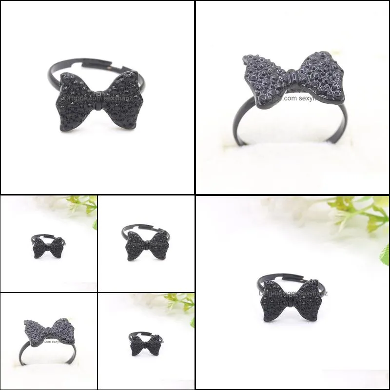 ring for women fashion vintage butterfly bow rings jewelry hot selling accessories for women wholesale bow ring