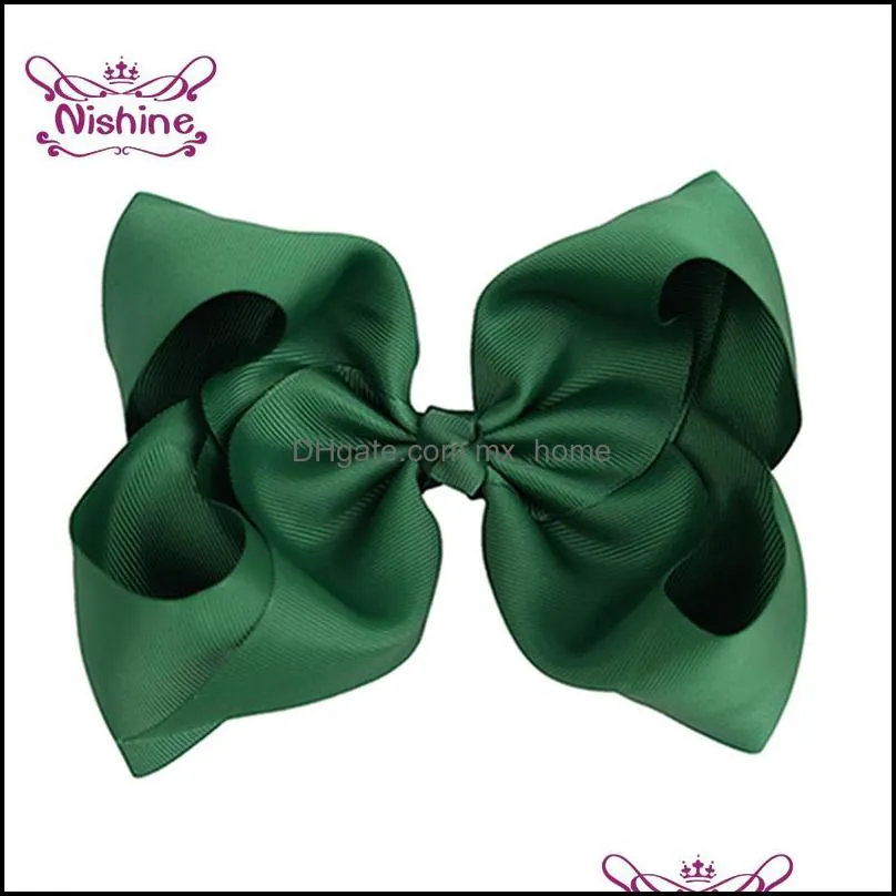 children`s solid color grosgrain ribbon bowknot hairpcute handmade bows duckbill clip baby headwear sweet hair accessories