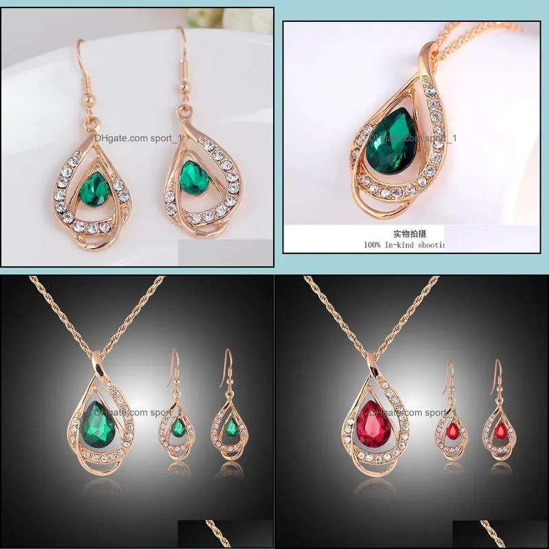bridesmaid jewelry set solid gold australian crystal jewelry indian jewellery set party jewelry set