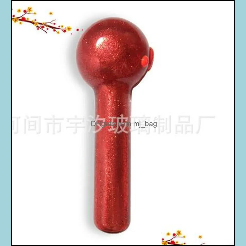 smoking pipes accessories household sundries home garden glitter spoon liquid hand pipe284m drop delivery 2021 dhu86