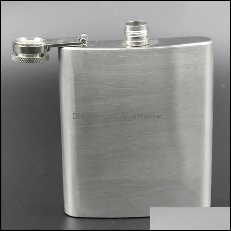 wholesale eco-friendly food grade plastic cover wine glass 1-10 ounce multi size stainless steel hip flask portable bar bottle dh0084