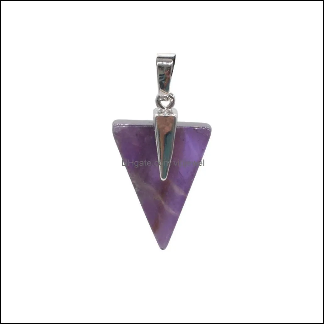 natural marble necklace mixed color artificial stone layer necklace triangle jewelry pendant women`s clothing