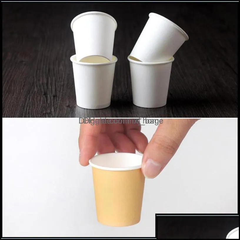 mini paper tasting cups 60ml drinking tea cup coffee supermarket promotion sample drop delivery 2021 disposable sts kitchen supplies