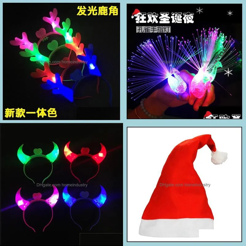 red santa claus hat ultra soft plush christmas cosplay hats christmas decoration adults christmas party hats dh0327