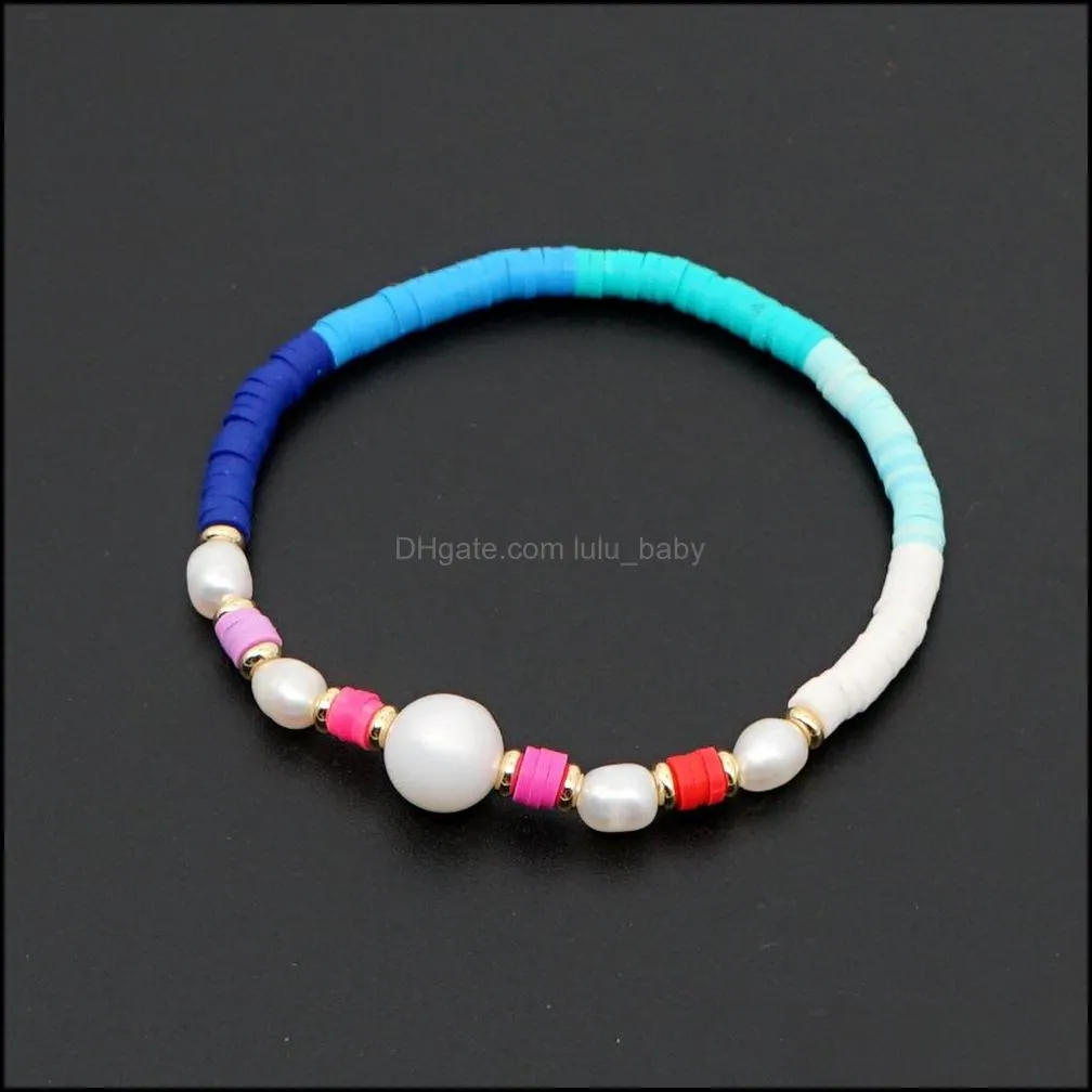 rainbow bracelet gift for girls pearls bracelets for women boho friendship colorful bracelets