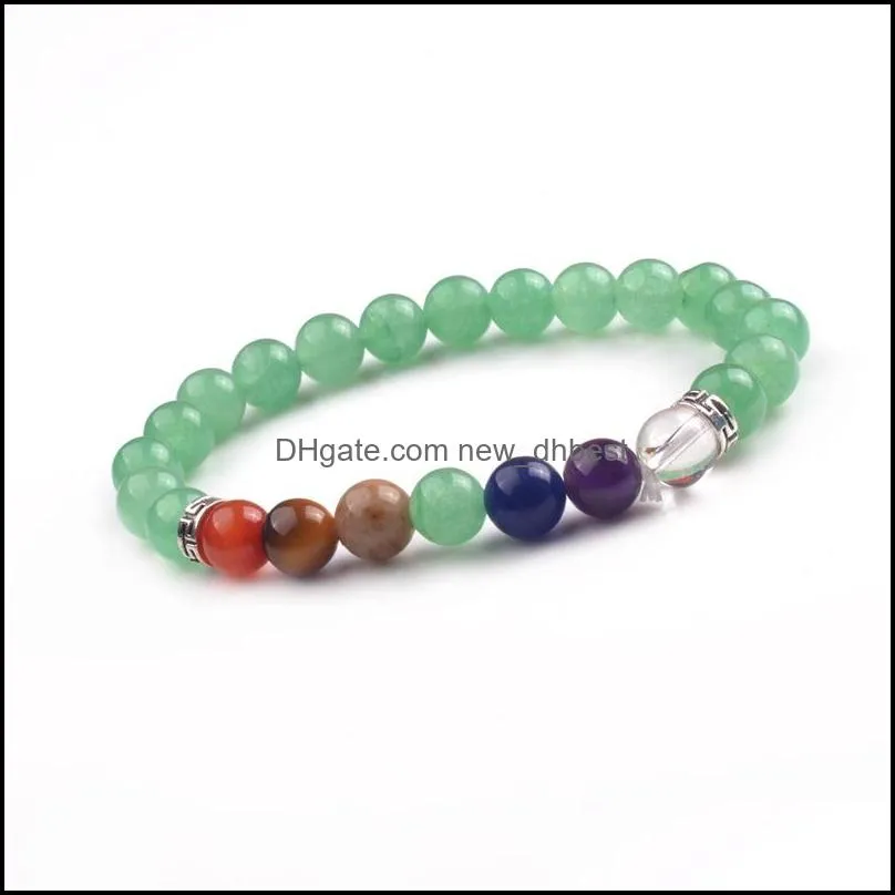 bead chakra bracelet - 7 chakra 8mm lava anxiety bracelet essential oil diffuser stone yoga bracelet meditation relaxation healing