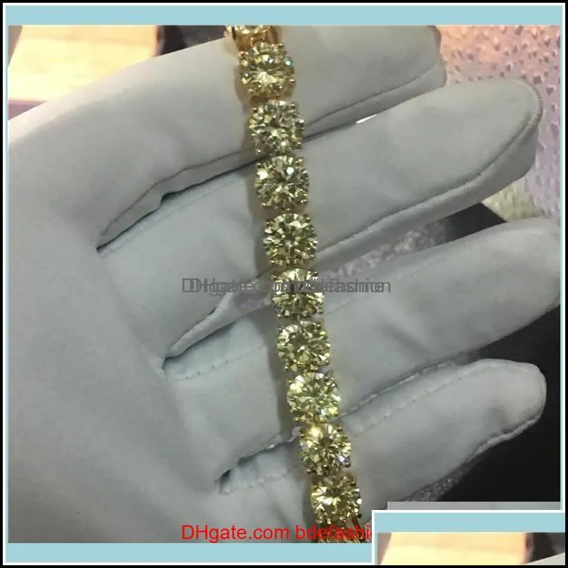 tennis bracelets jewelry20 style sparkling luxury jewelry 925 sterling sier multi shape white topaz cz diamond gemstones women wedding