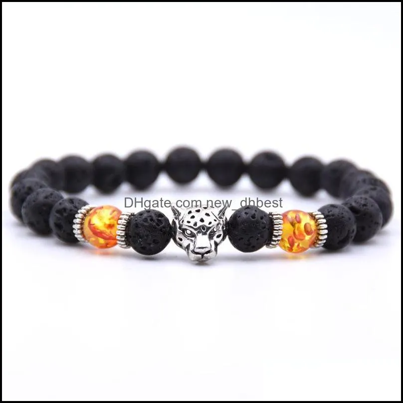 various animal bracelets lava beads men and women essential oil diffusion yoga cure healing valentine`s day birthday gifts