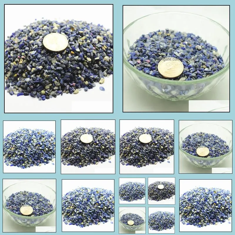 wholesale natural stone sodalite breakstone beads 3~8mm no drill hole semi precious stone loose chip gemstone jewelry accessories