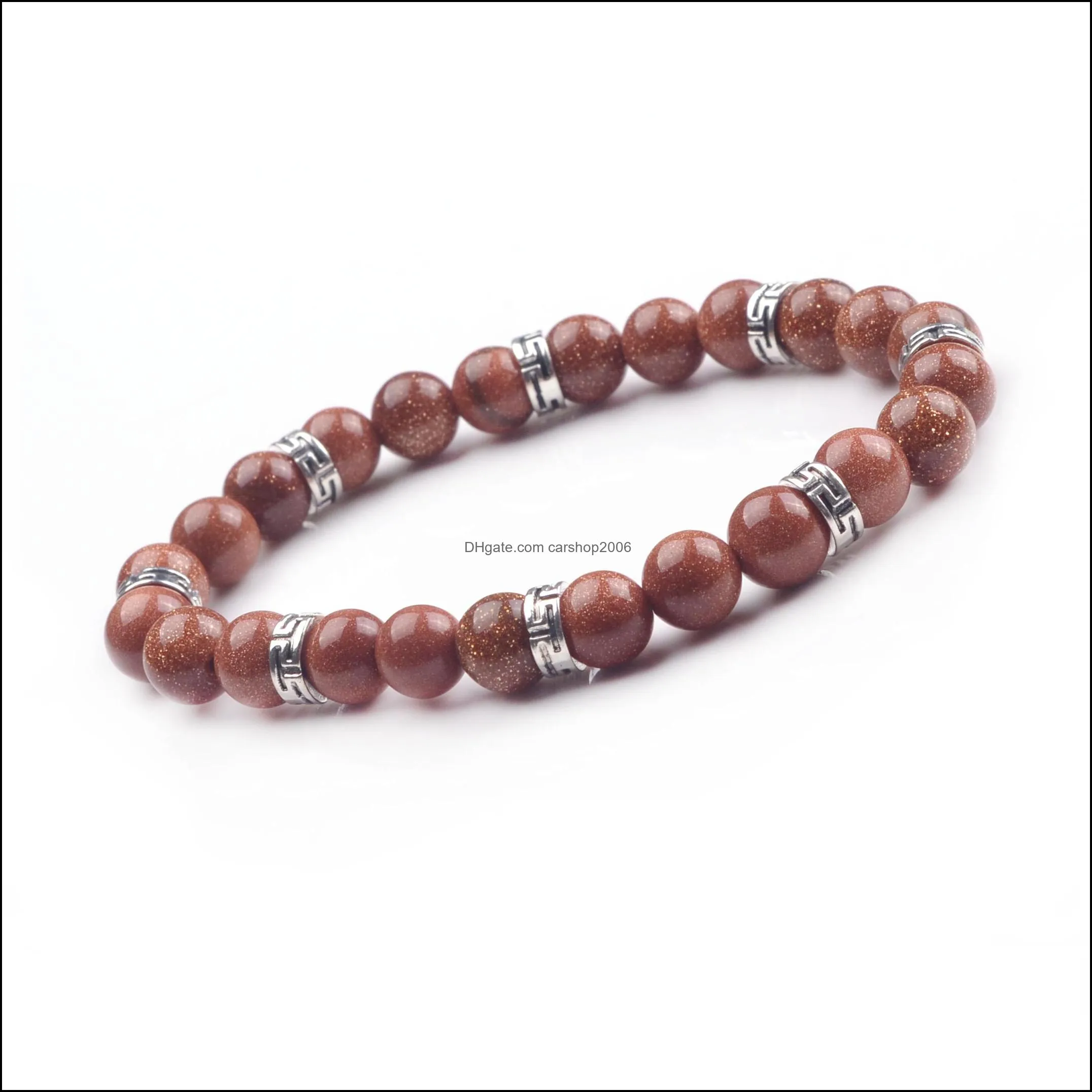 hot 2018 ladies men 8mm natural stone bracelet yoga beads bracelet bracelet jewelry gift