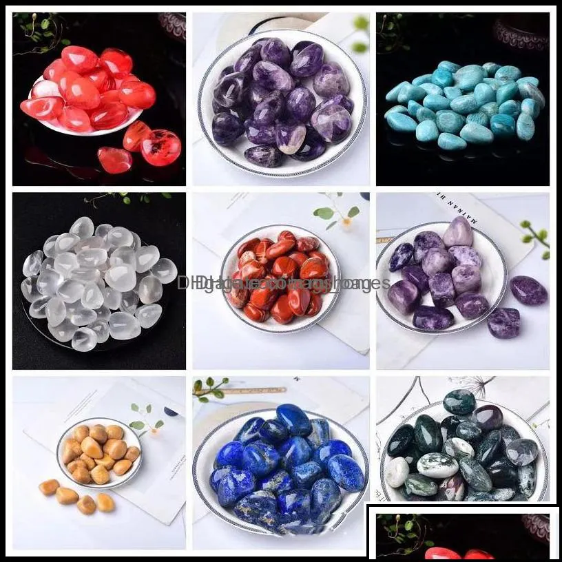 arts and crafts arts gifts home garden natural 2-3cm crystal mineral healing reiki energy crush stone for jewelry making fish tank drop