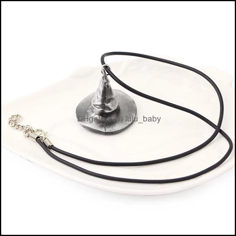 necklace magic hat pendant necklaces for fans cosplay accessories collar choker leather necklaces