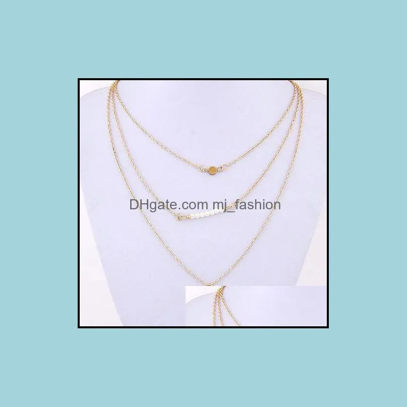 necklaces pendant fashion gold layered collier plastron body necklace set turkish jewlery 18k gold plated chain long beautifully