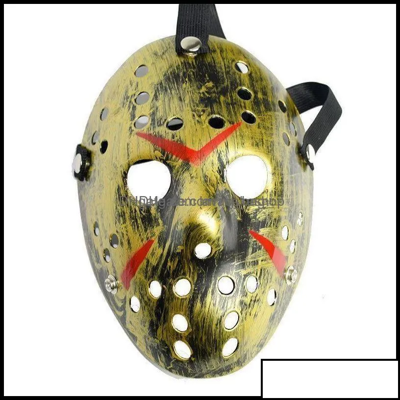  party masks festive supplies home garden 9 styles fl face masquerade jason cosplay skl mask vs friday horror hocke dhucl