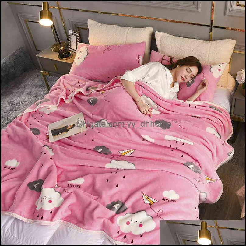 soft adult bed cover winter blankets warm stitch fluffy solid striped throw blanket flannel fleece linen bedspread sofa bedroom