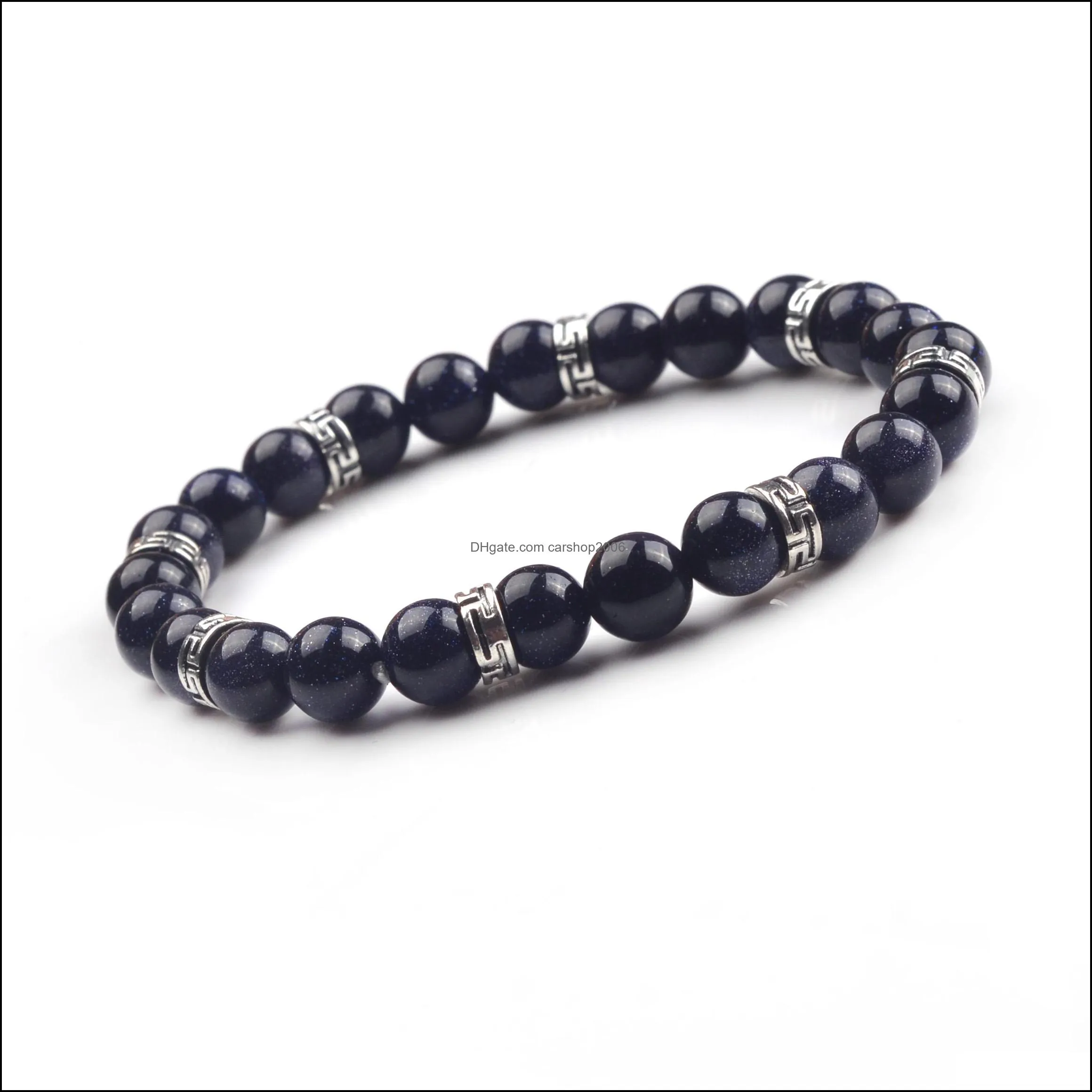 hot 2018 ladies men 8mm natural stone bracelet yoga beads bracelet bracelet jewelry gift