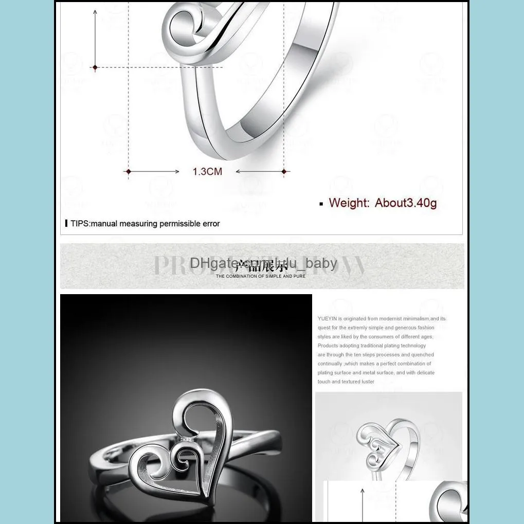 heart ring for women wedding engagement rings fashion korean jewelry brands 925 sterling silver masonic silver rings