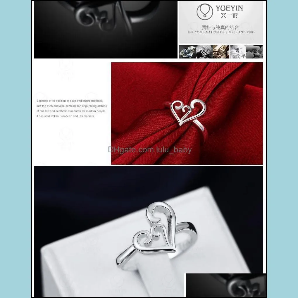 heart ring for women wedding engagement rings fashion korean jewelry brands 925 sterling silver masonic silver rings
