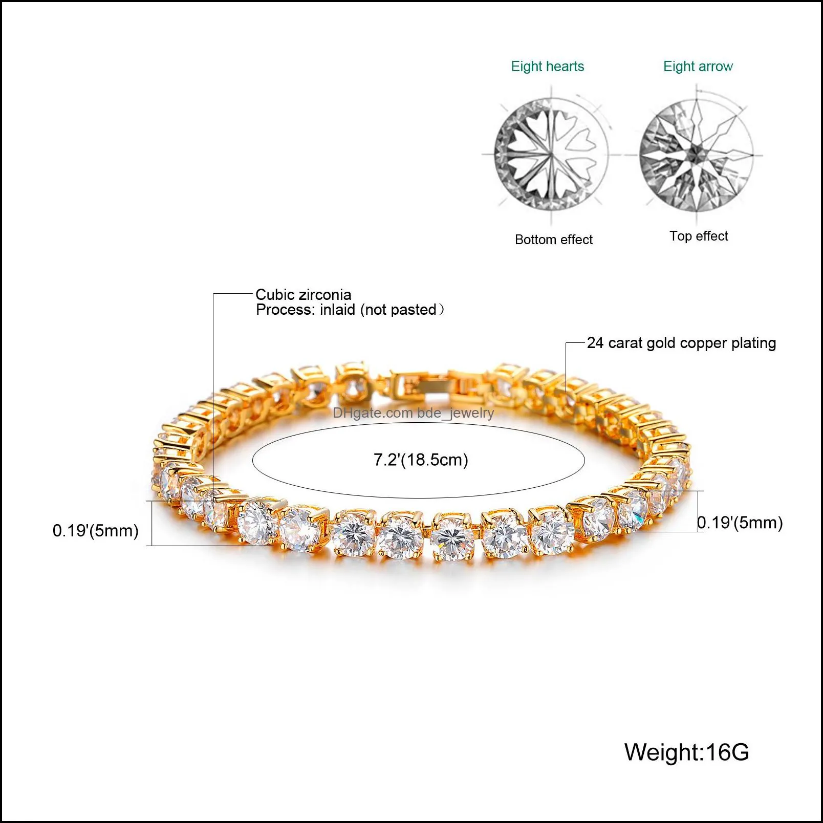 10pc/set 2018 fashion newest sale unique design rose gold zircon women bracelet for mother`s day gift fashion jewellery