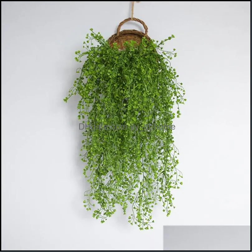 artificial flower leaves fake ivy hanging green plant rattan for party wedding wisteria decorative home living room ornaments vt0287