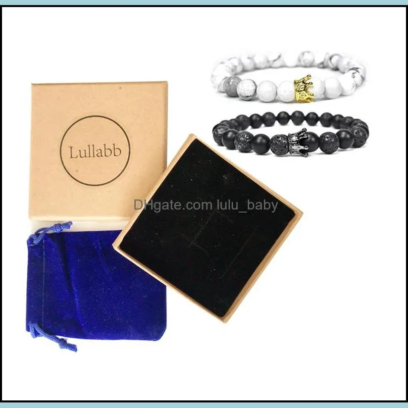 2 sets of combinations to adjust the calm lava rock fragrance bracelet - meditation healing natural essential oil confidence overall