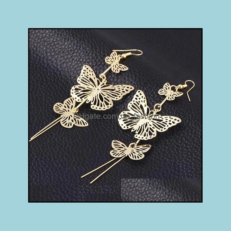 statement earrings fashion hut fashion 2016 new zinc alloy hot selling rock exaggerated hollow butterfly earrings