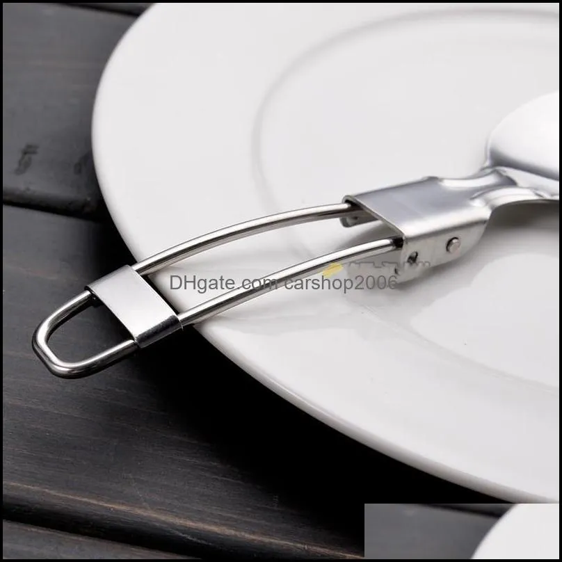 stainless steel fork spoon knife tableware outdoors fold dinnerware popular table ware new arrives with various pattern 1 51yz j1