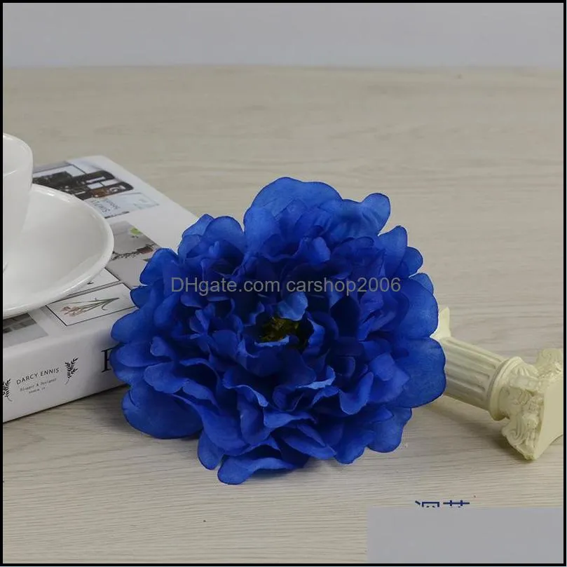 50pcs high quality silk peony flower heads wedding party decoration artificial silk peony camellia rose flower wedding decoration 496