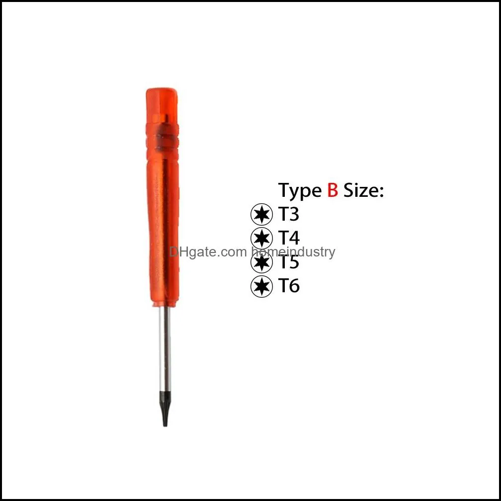 good quality mini screwdriver 85mm small t3/4/5/6 slotted phillips tri wing pentagon straight repair tool concep for iphone tablet laptop pc games