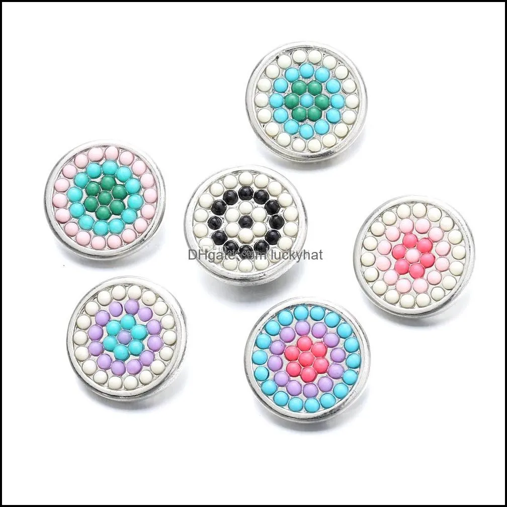 noosa snap jewelry colourful resin beads snap buttons fit 18mm snap button bracelet jewelry