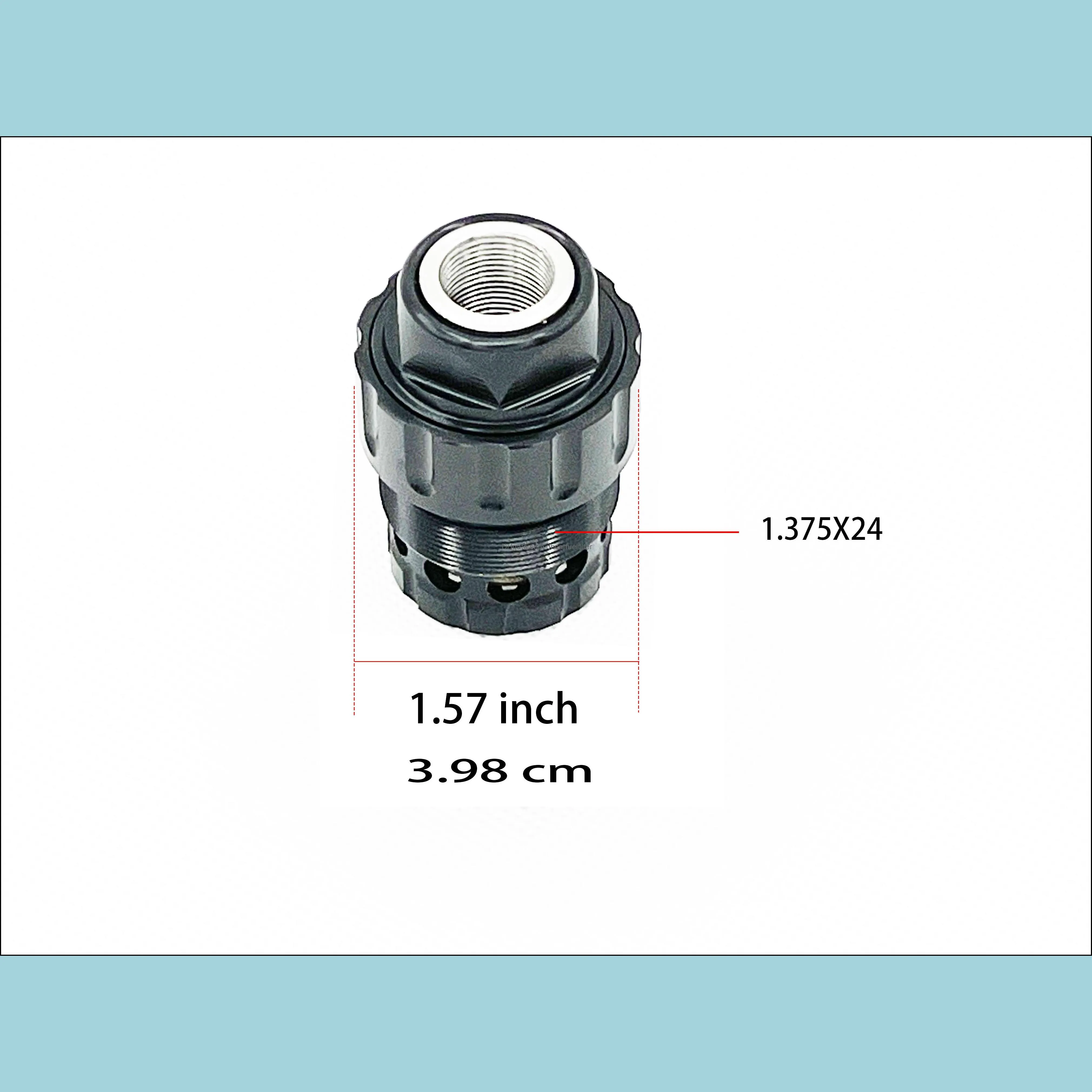 10mm fuel filter 1.7``x8.65``l solvent trap 1.375 x 24 aluminum tube 5/8x24 oil filter 1/2x28 oil catching cleaning device kits