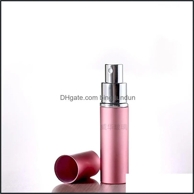 aluminium perfume bottle 5 ml portable refillable glass perfume bottle aluminum sprayer empty cosmetic vial perfume atomizer travel 461