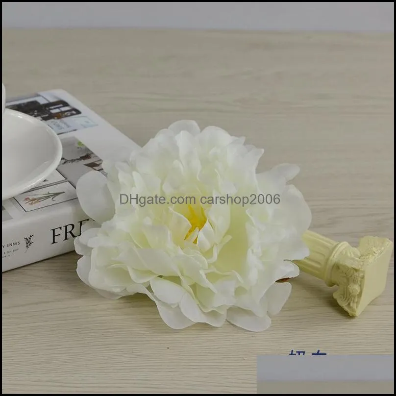 50pcs high quality silk peony flower heads wedding party decoration artificial silk peony camellia rose flower wedding decoration 496