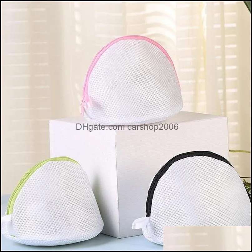 bra underwear laundry bag sandwich semicircle shape mesh storage bags washing pouch household cleaning color mix 1 9yw e1