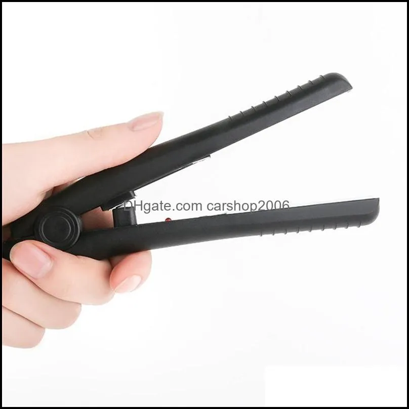 mini household sundries dry and wet hair straightener iron don t hurt it ion perm banger straightening plate hairs stick 4 32jx y2