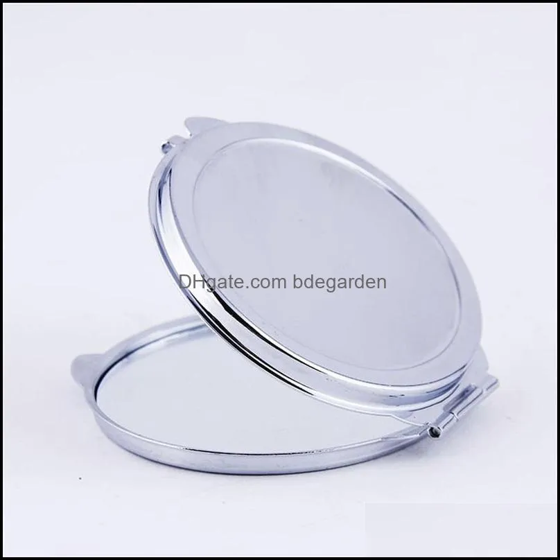 metal make up mirror love circular party favor sublimation blanks mirrors diy pattern looking glass gifts for business activities 3 2xma