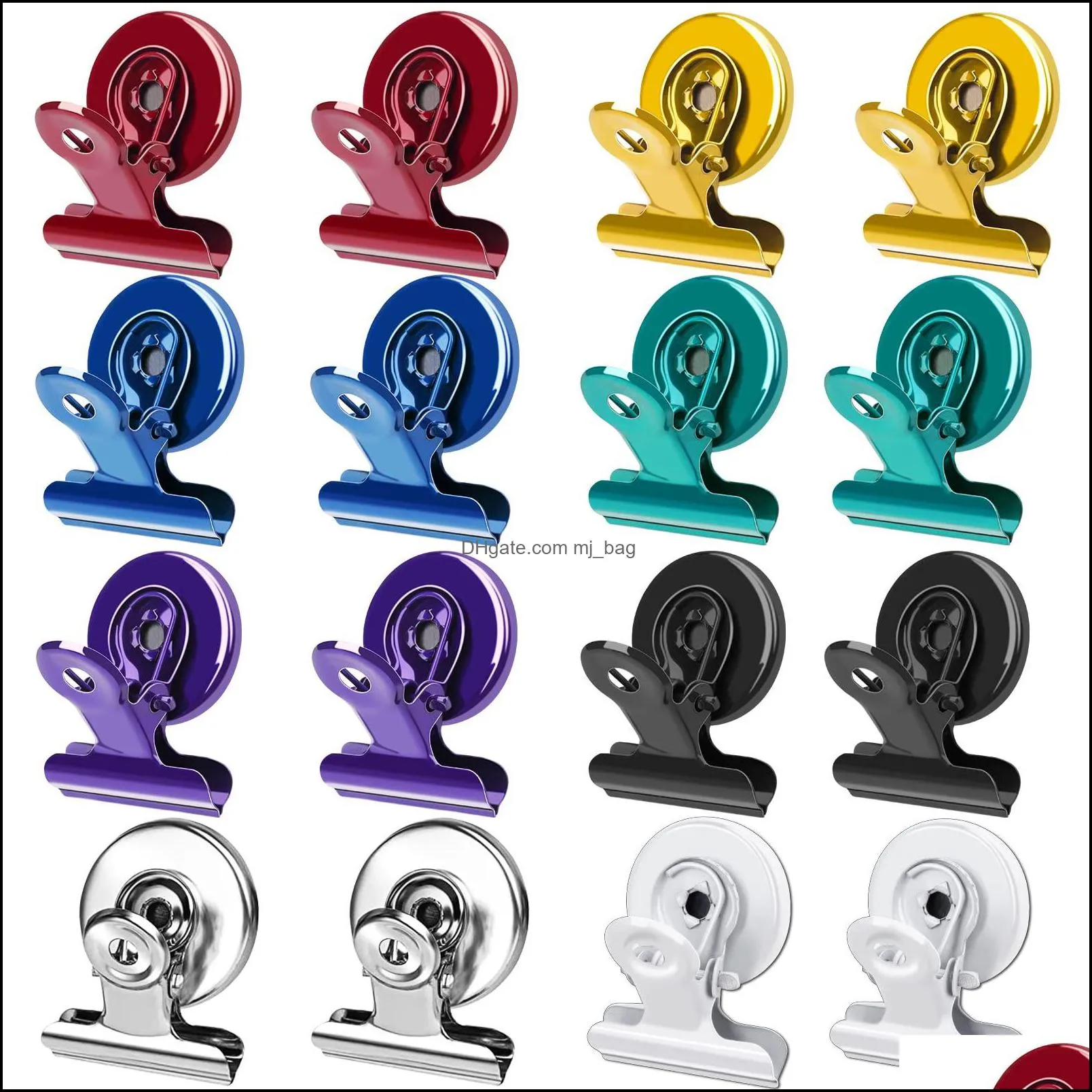fridge magnets mi metty magnetic clips metal refrigerator whiteboard wall memo note clip colored for clip pos pictures.4 colors amspk