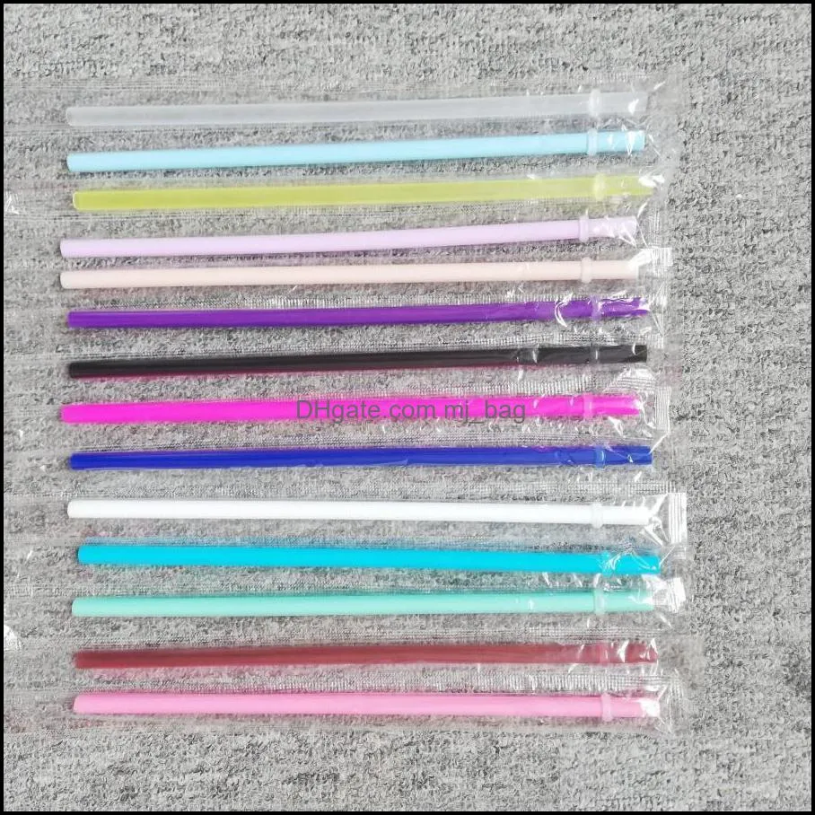 fda certification food grade 24.5cm straight reusable colored plastic drinking straws eco-friendly pp drink straw jqoy2