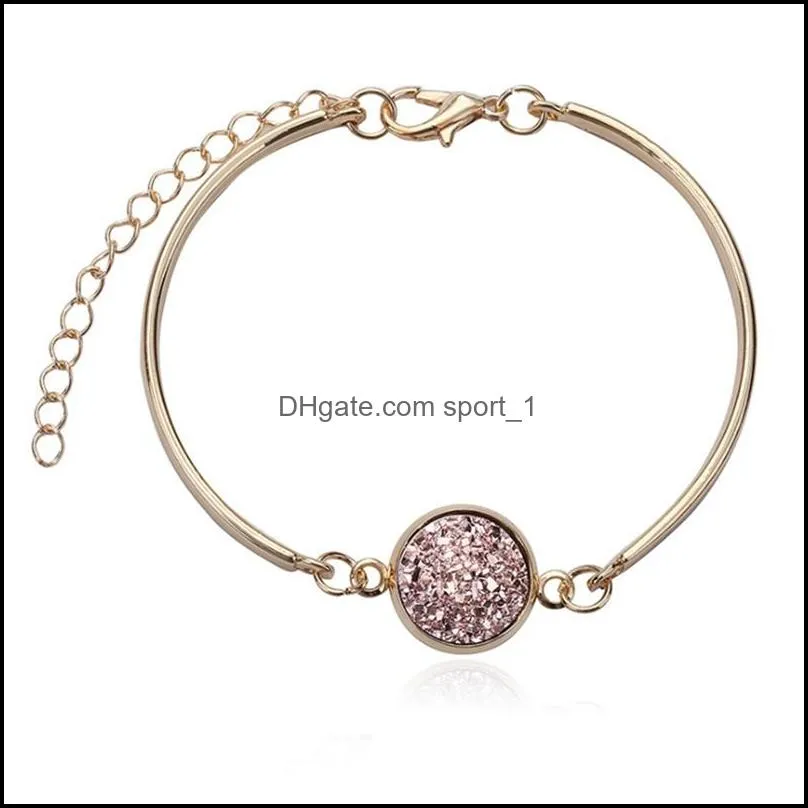 silver plated round crystal bracelet sliding adjustable ladies jewelry birthday valentine`s day gift bracelets stainless steel