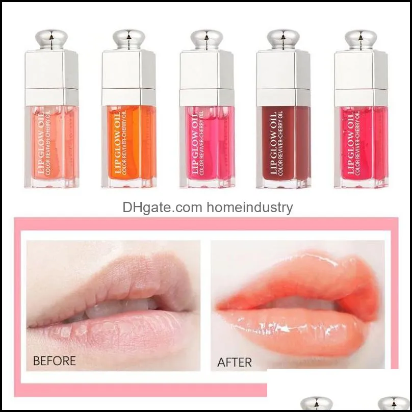 lip gloss 6ml crystal jelly hydrating care oil non-sticky formula subtle shine glow tinted sheer color plumperlip
