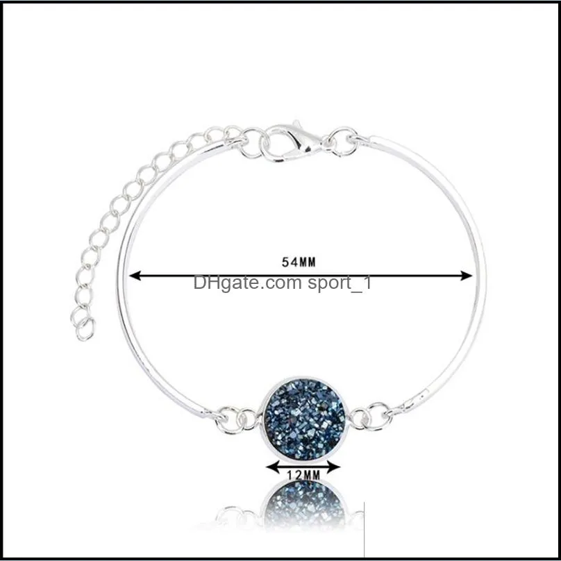 silver plated round crystal bracelet sliding adjustable ladies jewelry birthday valentine`s day gift bracelets stainless steel