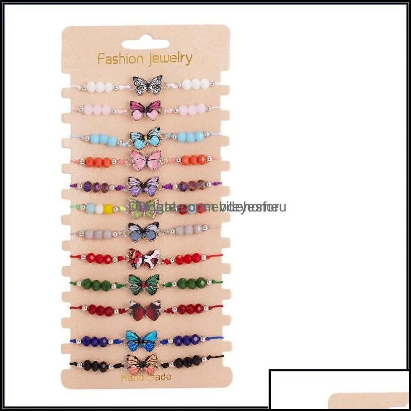 charm bracelets jewelry new fashion digital printing evil eye turtle owl bracelet colorf adjustable drop d dhzlq