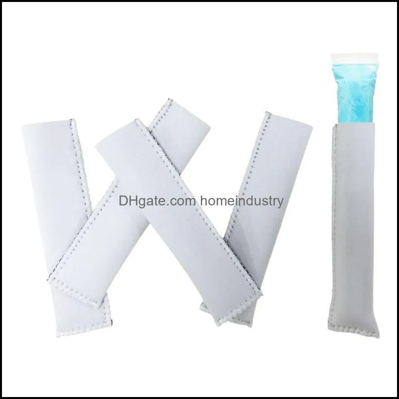 newsublimation blank tools ice  sleeve neoprene insulator reusable freezer popsicle holders washable ices popsicles sleeves holder