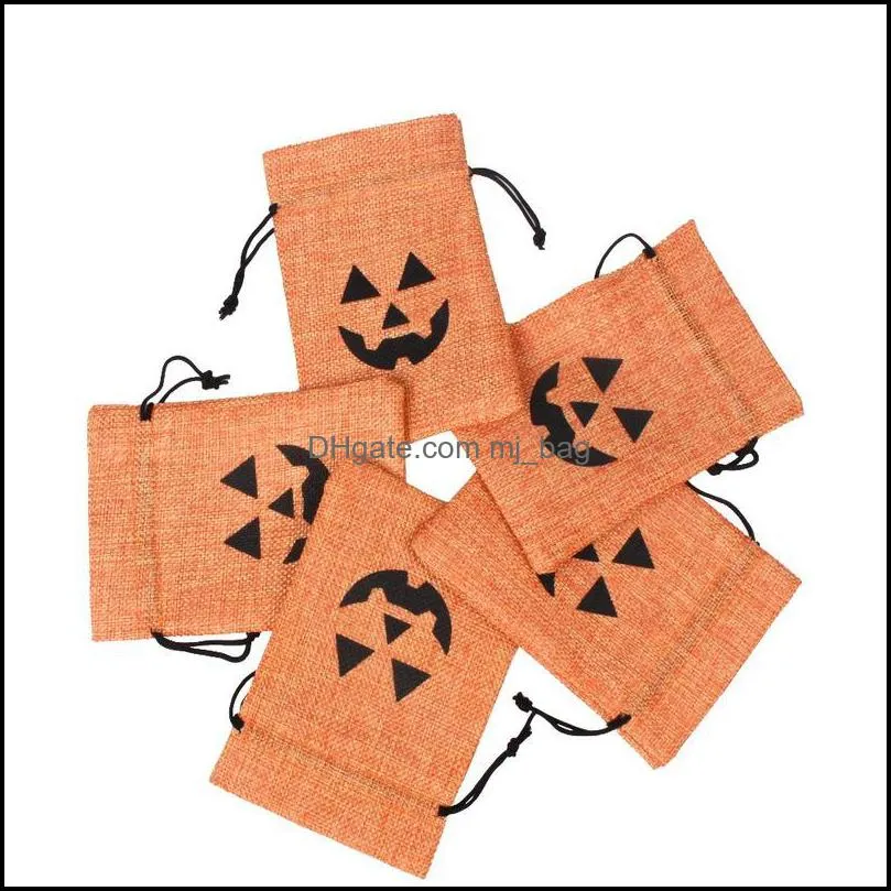 halloween gift bag jute burlap jewellry packing pouches chirstmas party decor bags candy sachet can customi jllpsw