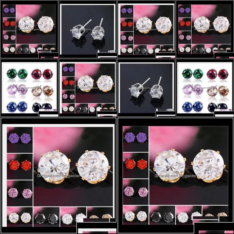 earings for woman wedding rhinestone gemstone crystal stud earrings korean fashion jewelry plated zircon ps1552 kr4uy anw02