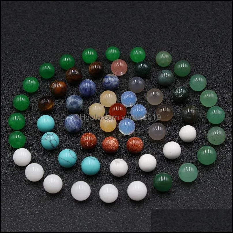 non-porous-ball 8mm stone natural healing crystal mascot massage accessory minerale gemstone reiki home decoration wholesale