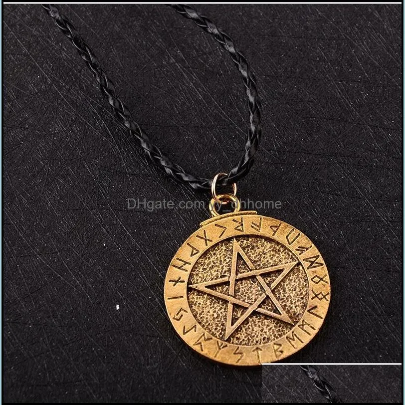 pentagram necklace religious supernatural statement necklace jewish shield star of david jewelry best friends charm necklace