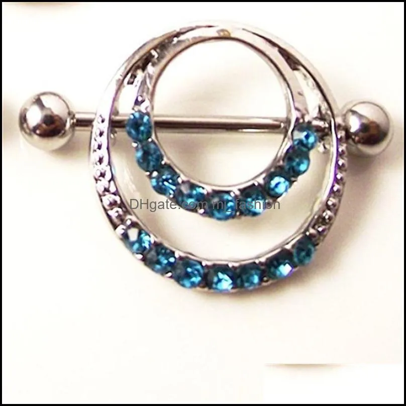 mix colors rhinestone body piercing navel belly button ring 316l allergic medical for men and women c024 861 r2