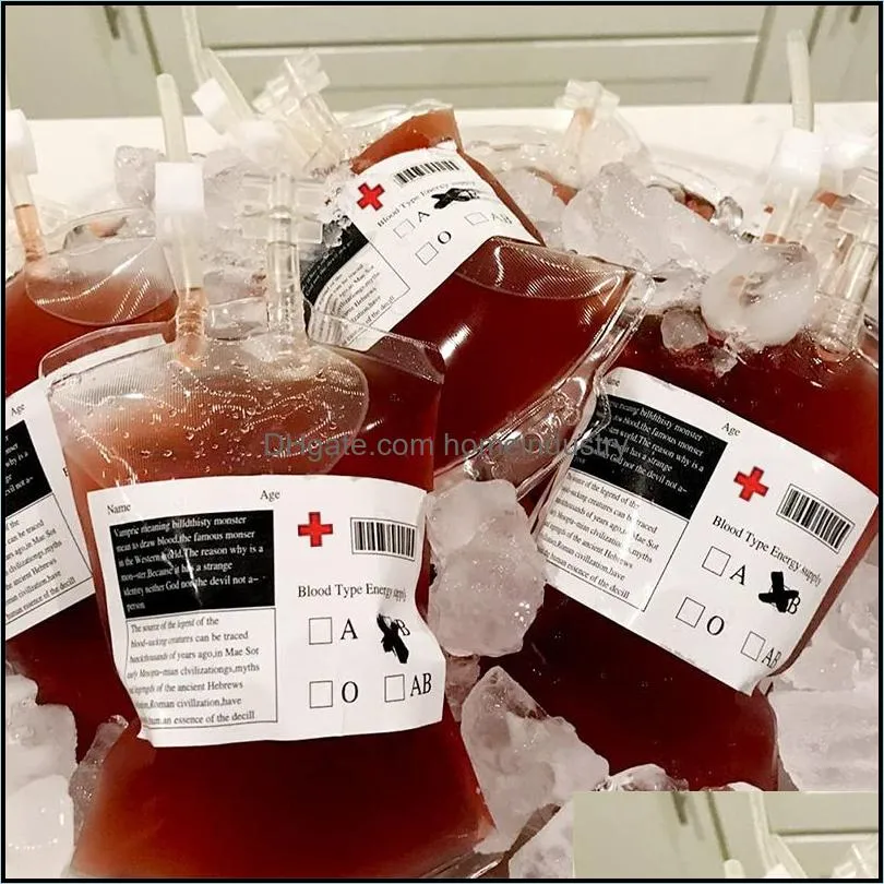 other festive party supplies 20 pack halloween decorations blood bag for drink reusable containers halloween/vampire/hospital theme props nurse favors