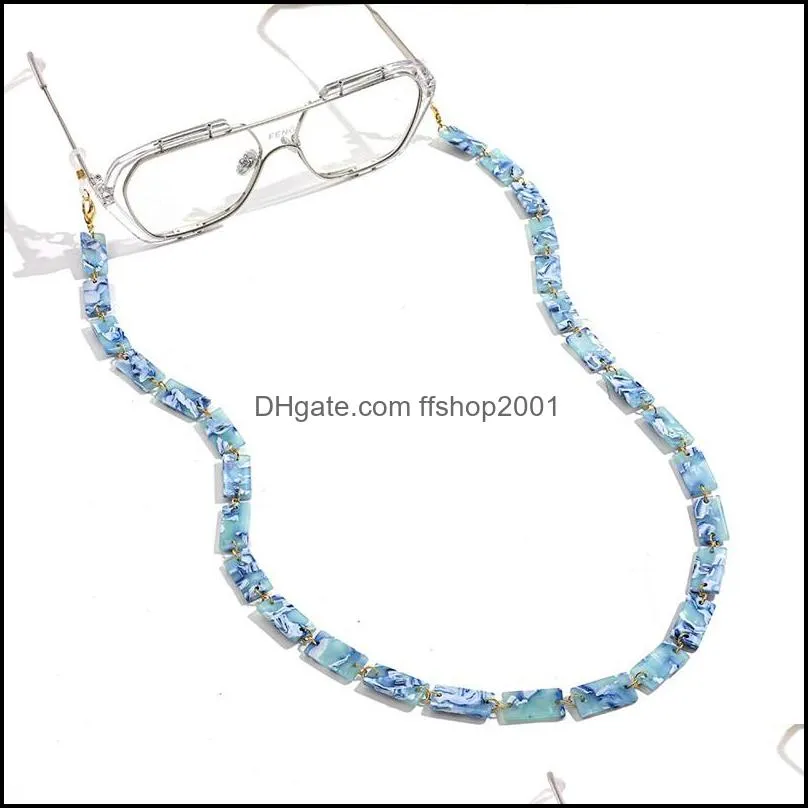 acrylic sunglasses chain women reading glasses lanyard hanging neck chain largand eyeglasses neck strap cords holder gift 1837 t2